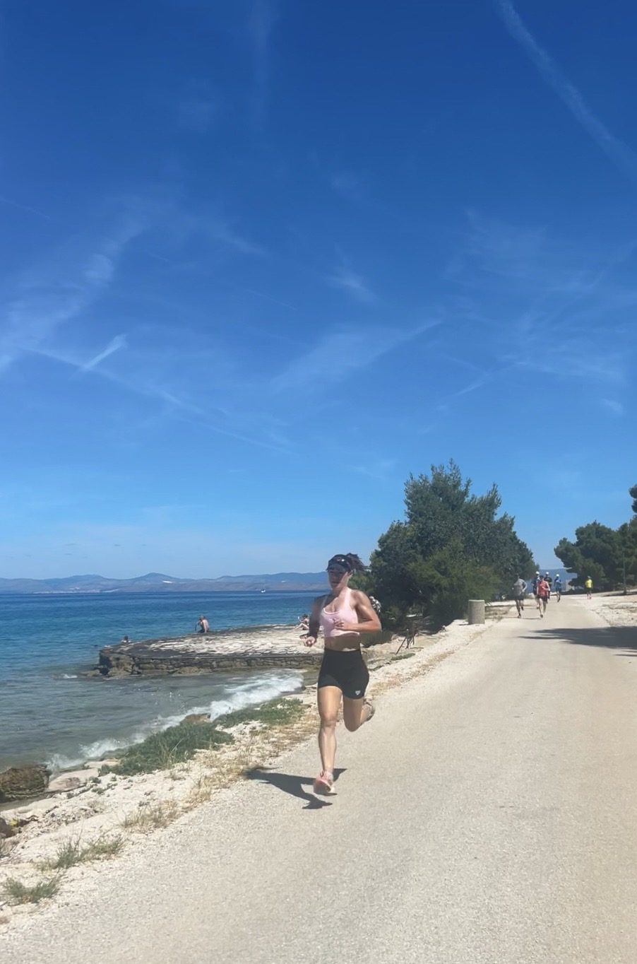 Coastal running training, Brač Island