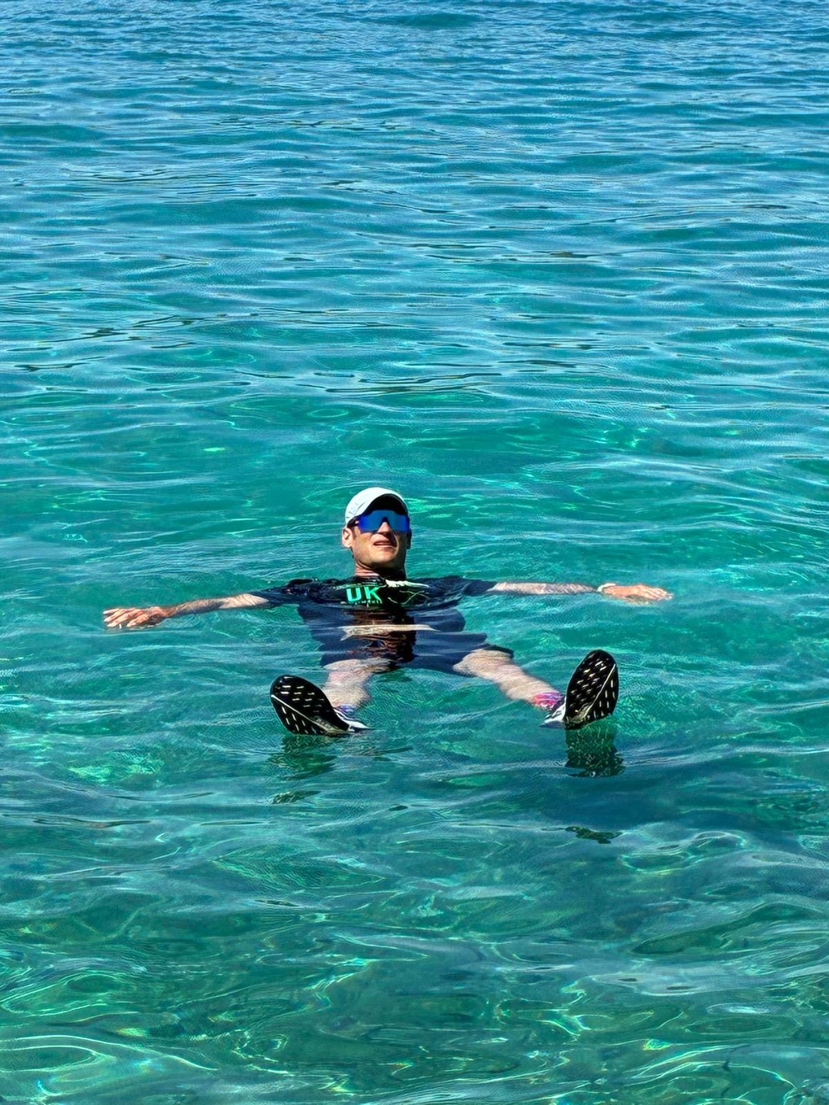 Open water swim training