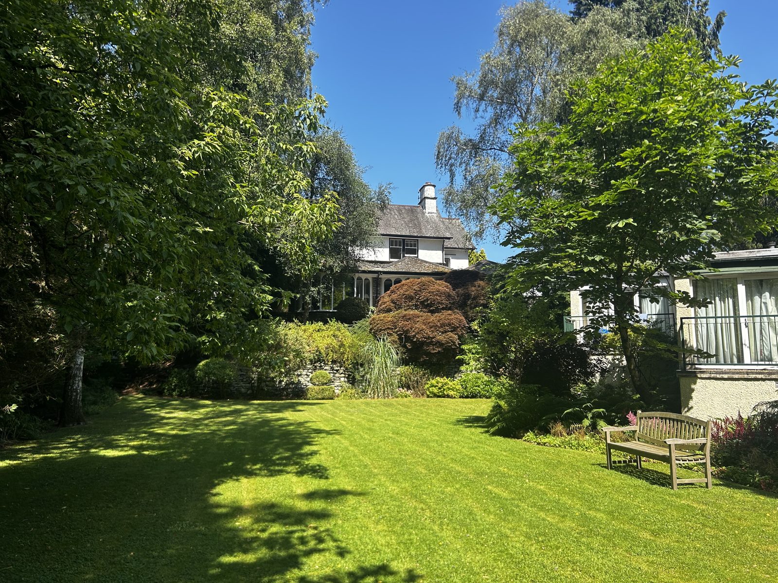 Secret garden path at Burnhow Garden House Hotel